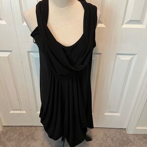 Joseph Ribkoff size 14 Elegant Black Draped Women's Dress